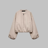 OVALIE™ - Chic Long Sleeve Zipper Crop Top Jacket