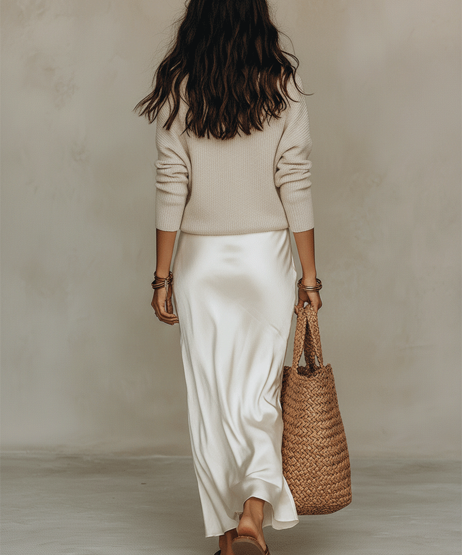 Isolde™ Knit & Satin Ensemble