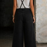Indie | Wide Leg Suspender Jumpsuit