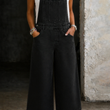 Indie | Wide Leg Suspender Jumpsuit